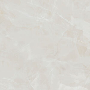 Baldosa cerámica efecto mármol beige claro con vetas blancas suaves