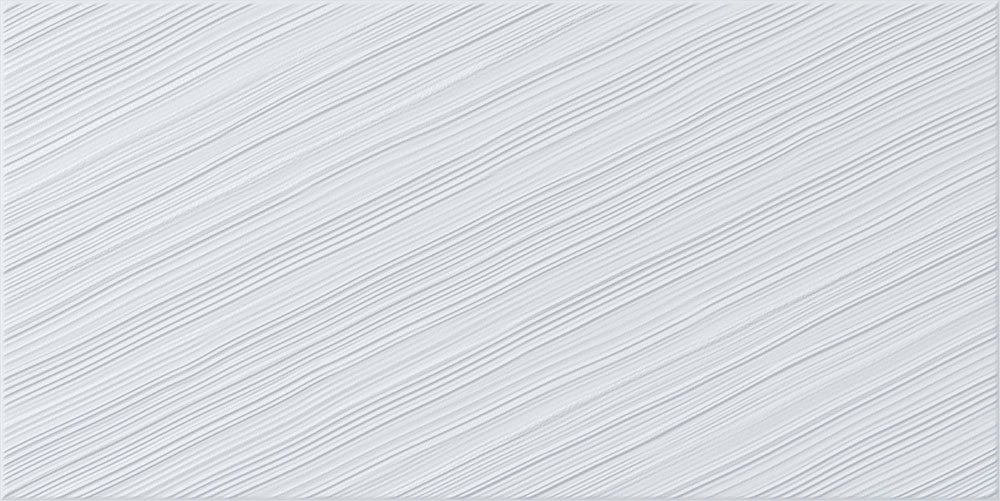 Azulejo cerámico blanco con textura de surcos diagonales finos