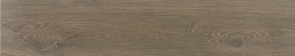 Azulejo rectificado efecto madera marrón con vetas y nudos