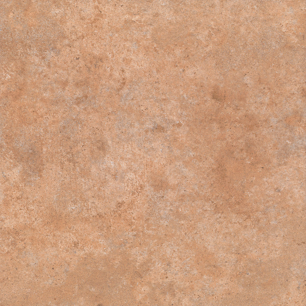 Baldosa cerámica color terracota con textura moteada y aspecto envejecido