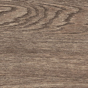 Muestra de pavimento cerámico efecto madera color nogal con veta horizontal