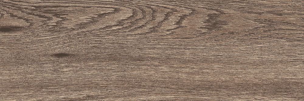 Muestra de pavimento cerámico efecto madera color nogal con veta horizontal