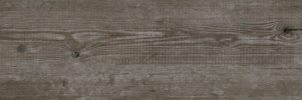 Baldosa cerámica efecto madera envejecida en tonos grisáceos con vetas y nudos