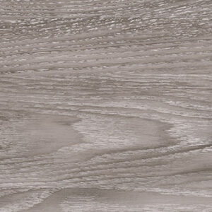 Baldosa cerámica efecto madera gris claro con vetas y nudos