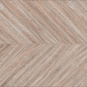 Pavimento cerámico efecto madera en patrón espiga beige