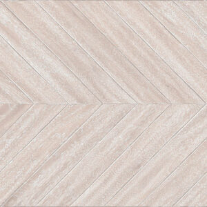 Revestimiento cerámico efecto madera en espiga beige claro